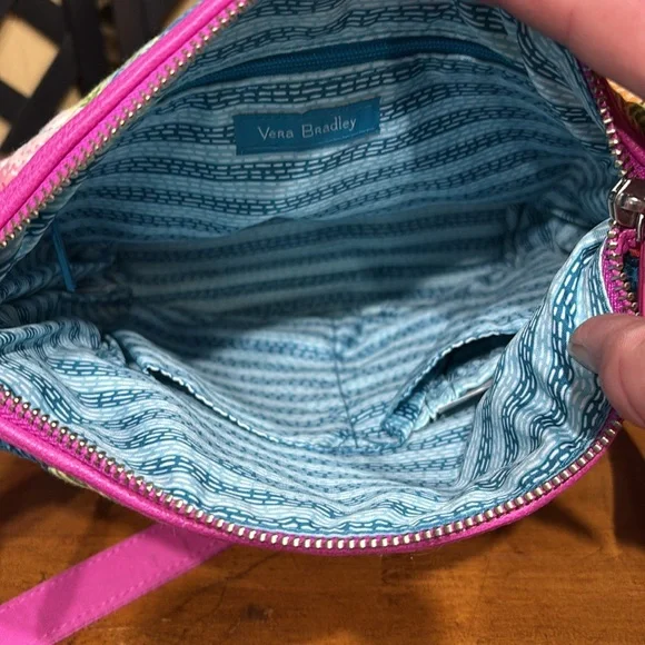 Vera Bradley Floral Crossbody Bag - Pink, Blue, Green - Picture 11 of 13